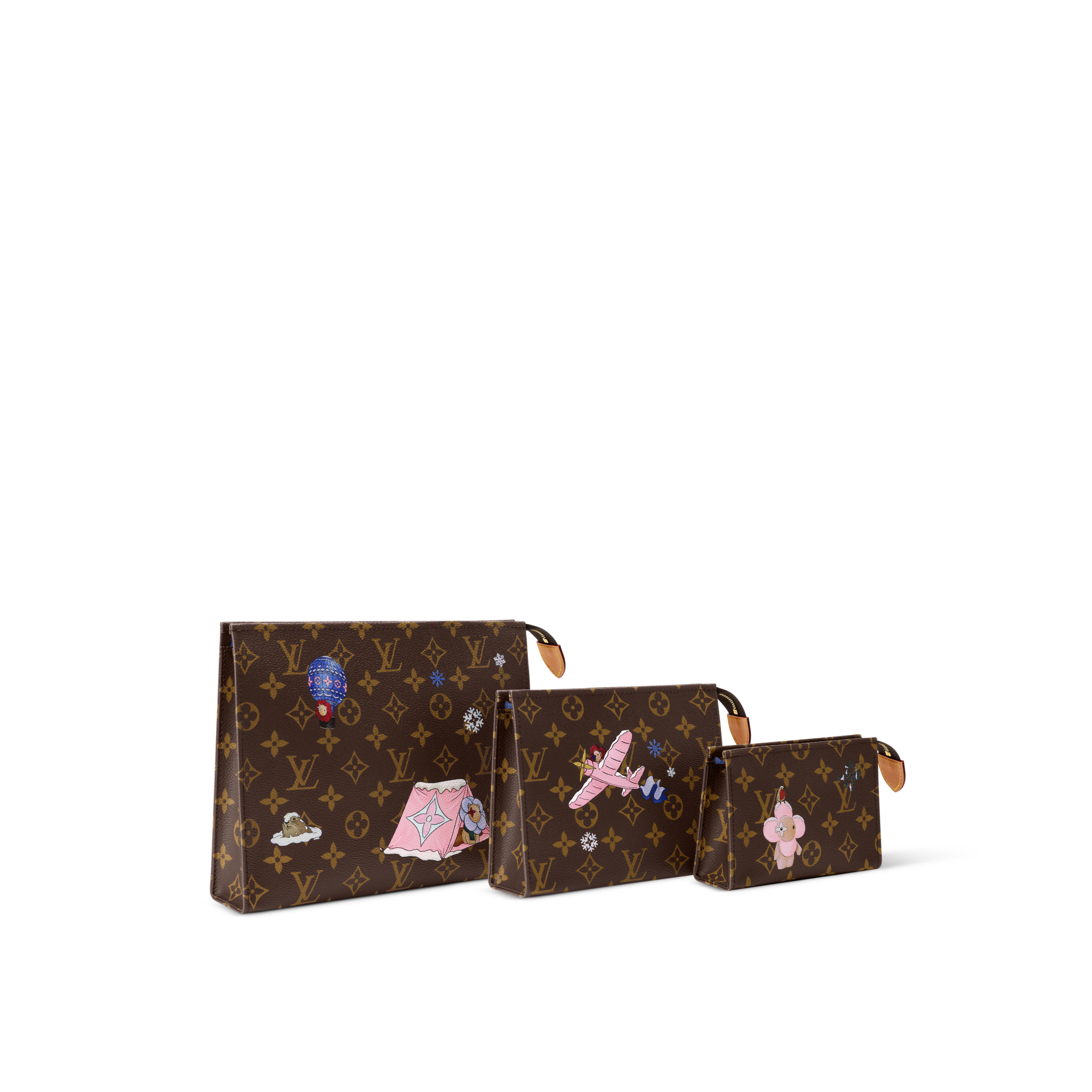 Monogram Voyage Accessoires de voyage Set de trois poches Toilette | Louis Vuitton ® (Zoom produit)