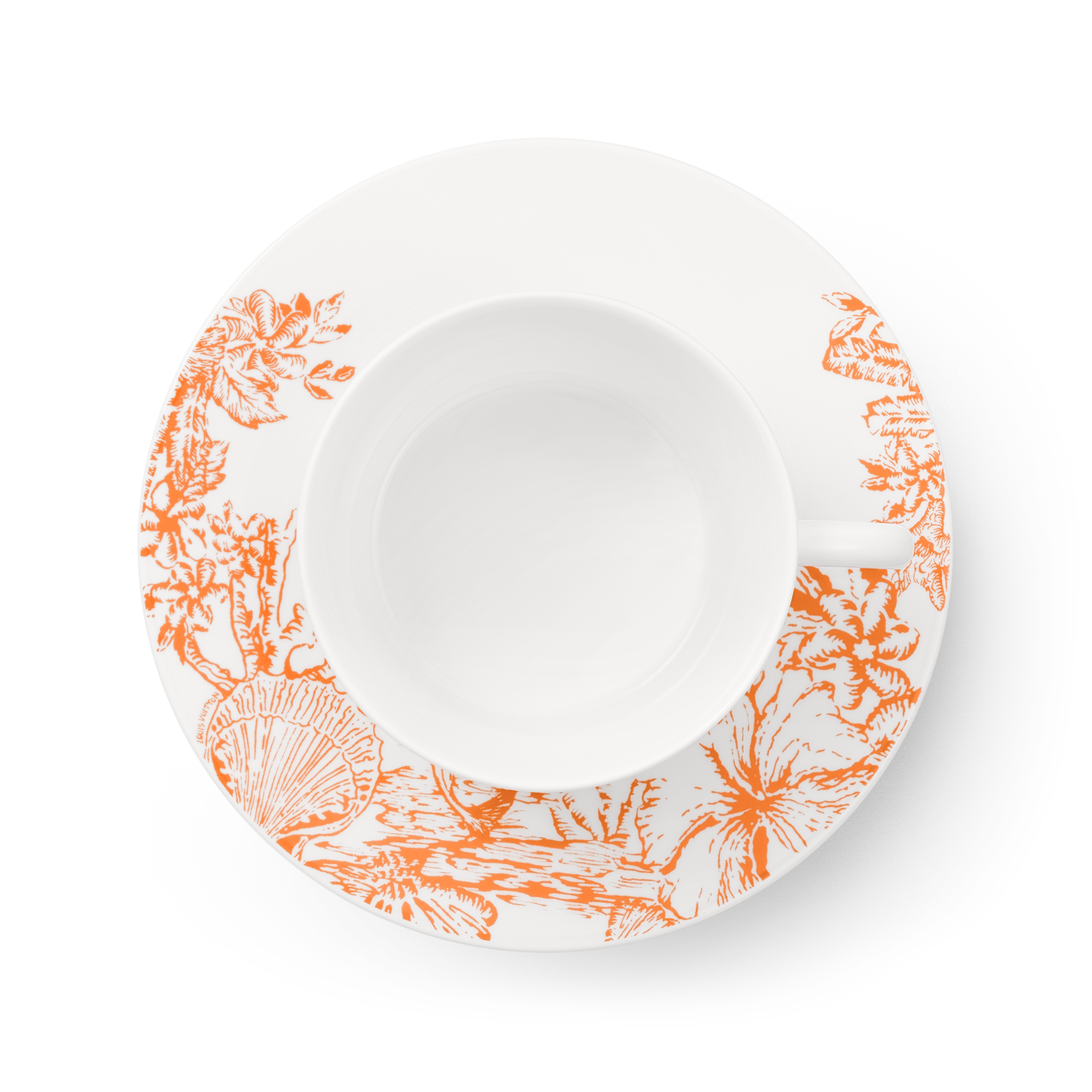  Home and Art of Dining Art of Dining Set Of 2 Teacups and Saucers LV By The Pool | Louis Vuitton ® (Product zoom)