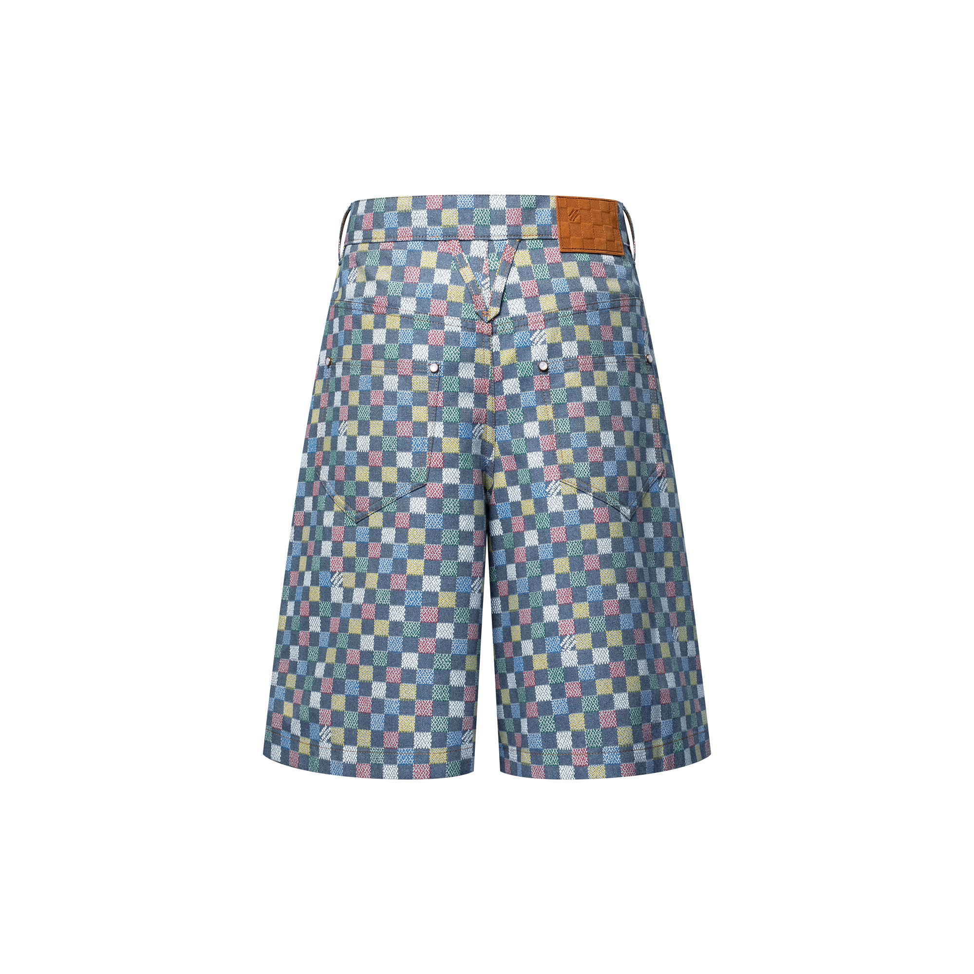  Prêt-à-Porter Denim Short Damier ample en chambray | Louis Vuitton ® (Zoom produit)