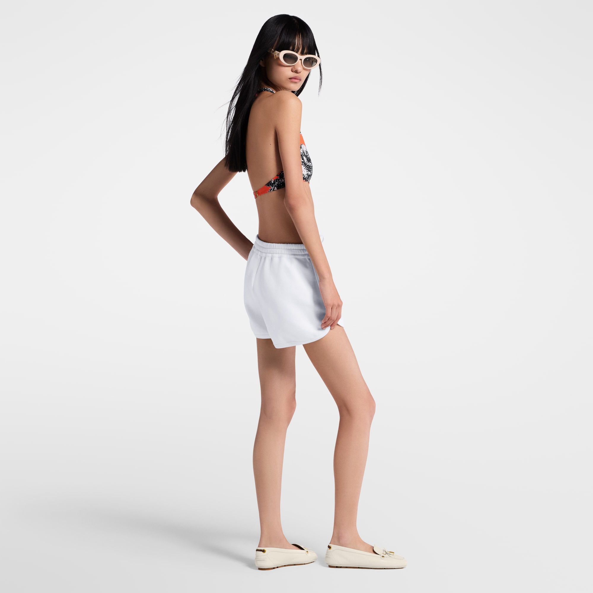  Prêt-à-Porter Jupes et Shorts Short de jogging à détails en cuir | Louis Vuitton ® (Zoom produit)