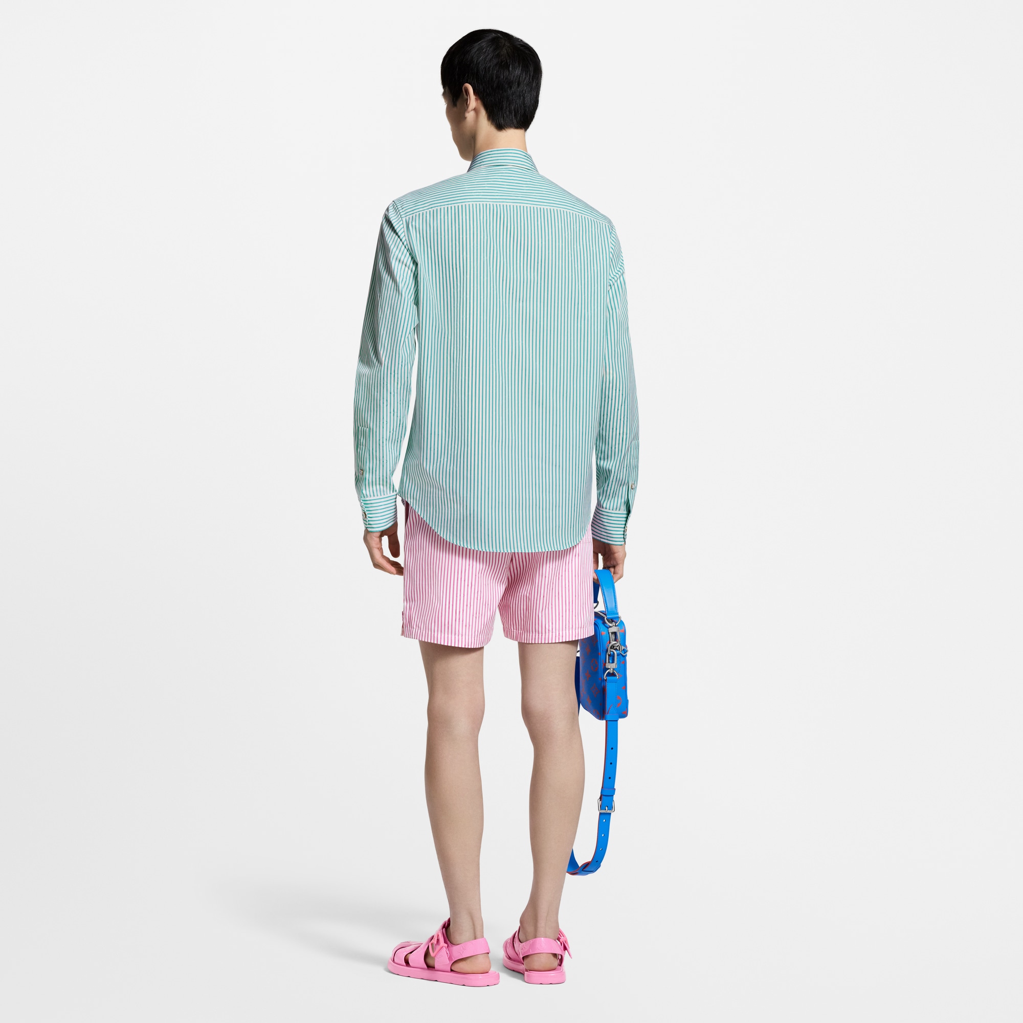  Prêt-à-Porter Pantalons Short décontracté à rayures et Monogram | Louis Vuitton ® (Zoom produit)