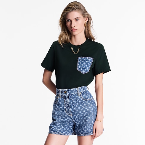 Prêt-à-Porter Jupes et Shorts Short en denim Monogram | Louis Vuitton ® (Zoom produit)