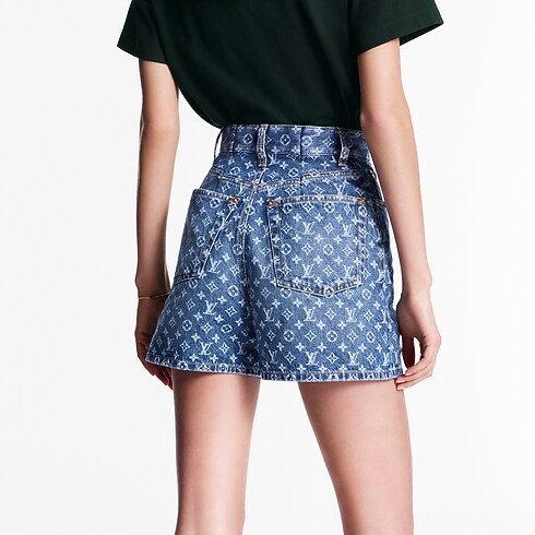 Prêt-à-Porter Jupes et Shorts Short en denim Monogram | Louis Vuitton ® (Zoom produit)