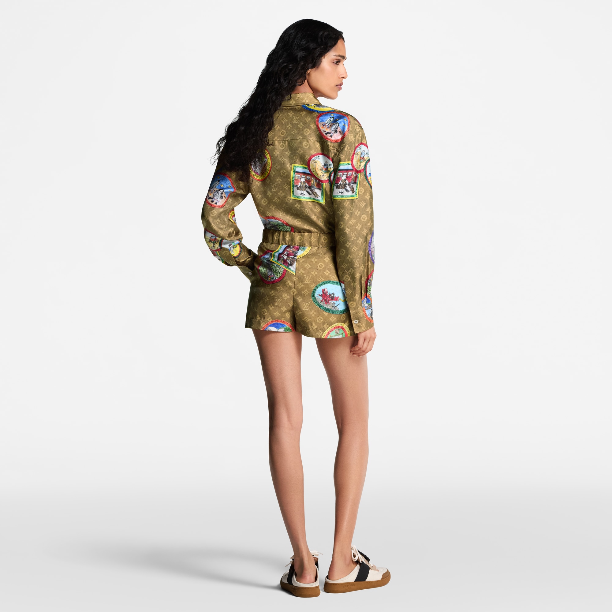  Prêt-à-Porter Jupes et Shorts Short Monogram à sceaux chats | Louis Vuitton ® (Zoom produit)