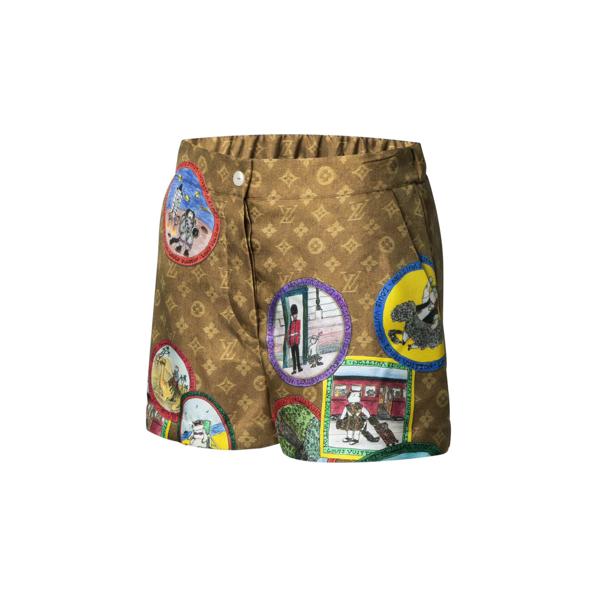  Prêt-à-Porter Jupes et Shorts Short Monogram à sceaux chats | Louis Vuitton ® (Zoom produit)