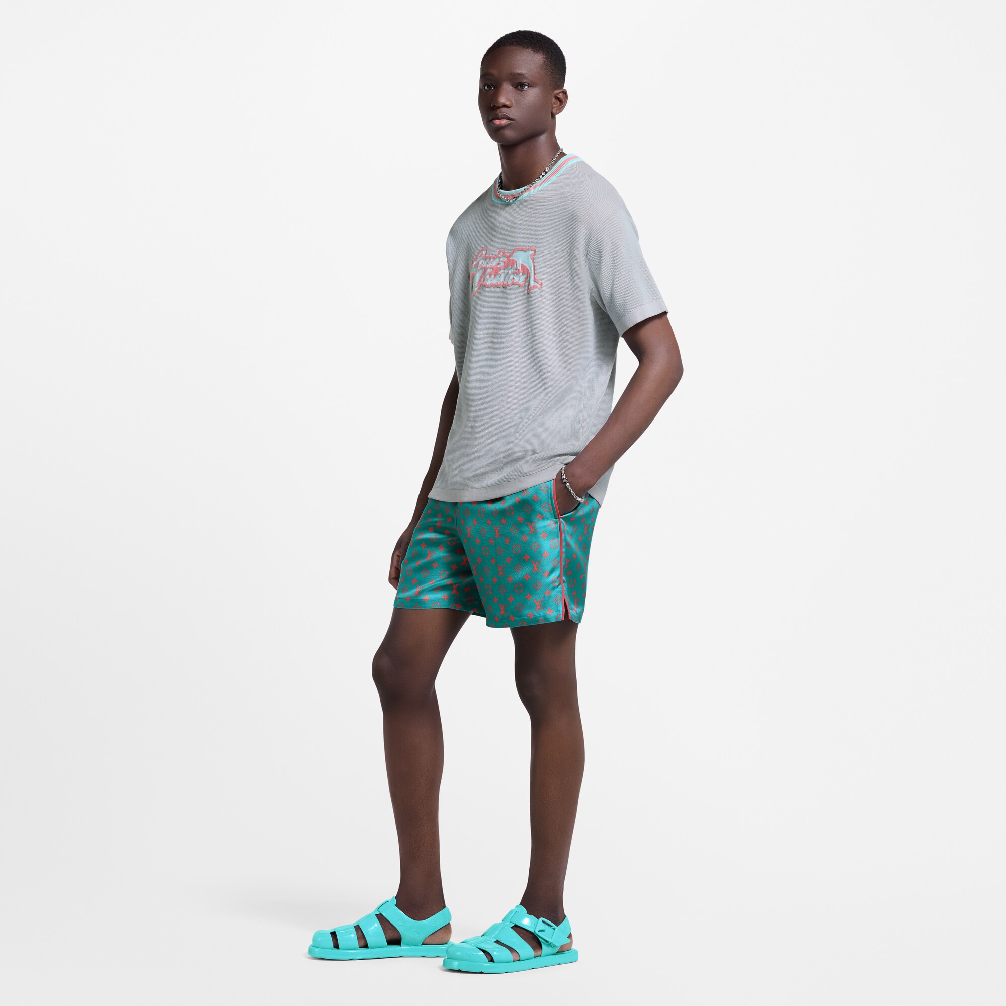  Prêt-à-Porter Pantalons Short Monogram en soie | Louis Vuitton ® (Zoom produit)