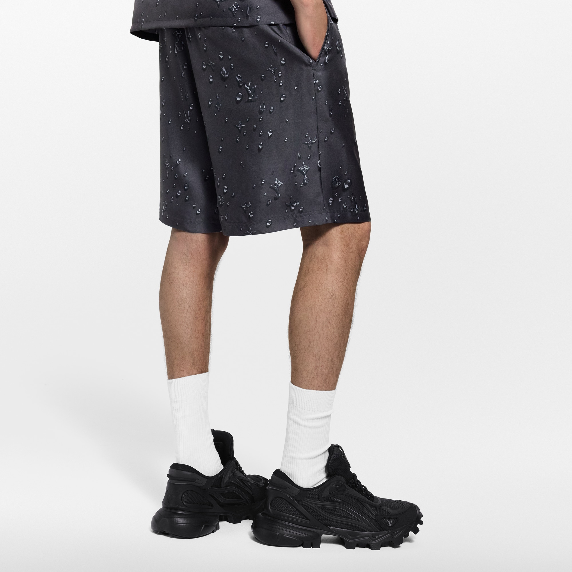  Prêt-à-Porter Pantalons Short Monogram en soie | Louis Vuitton ® (Zoom produit)