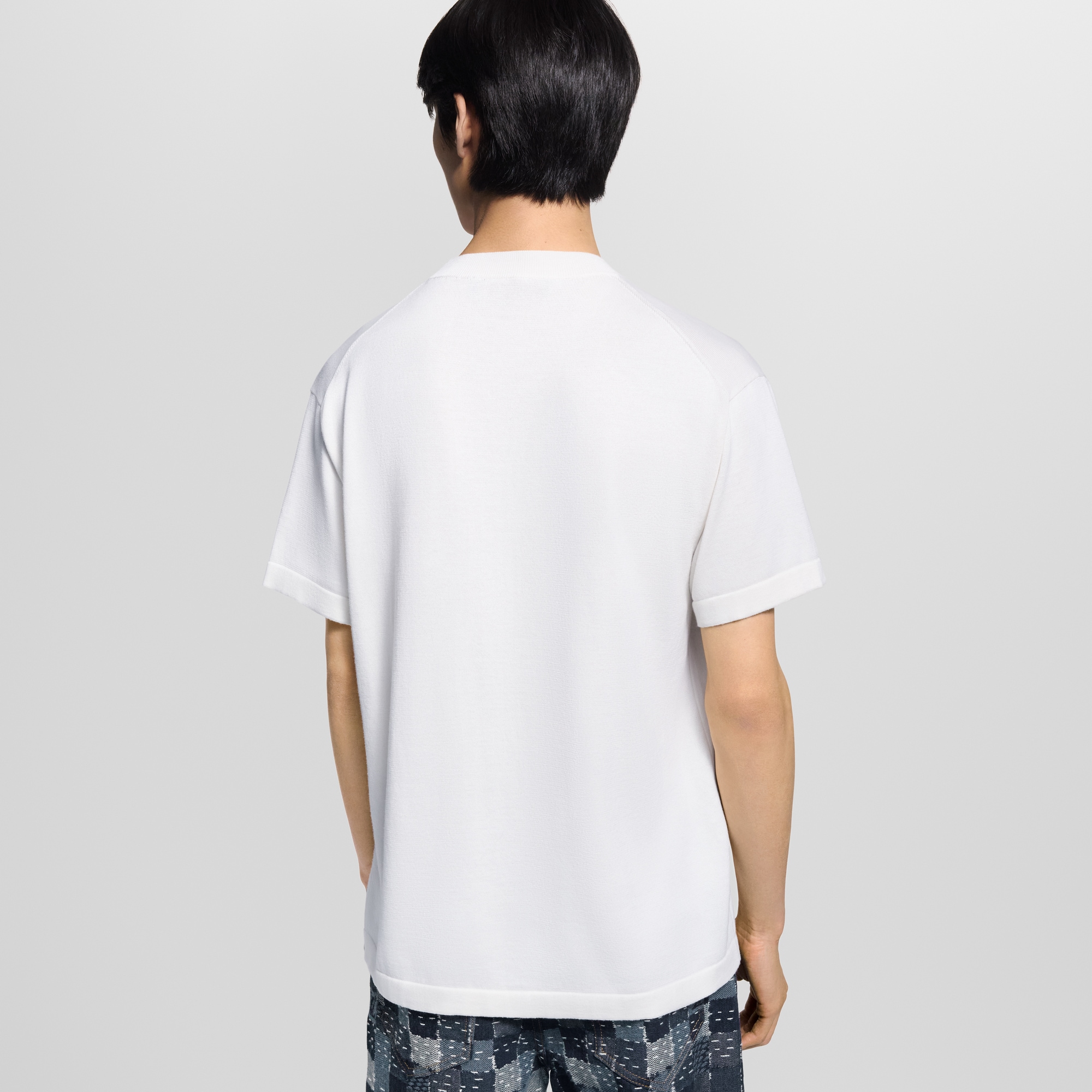  Ready-to-Wear All Ready-to-Wear Short-Sleeved Knitted Crewneck | Louis Vuitton ® (Product zoom)