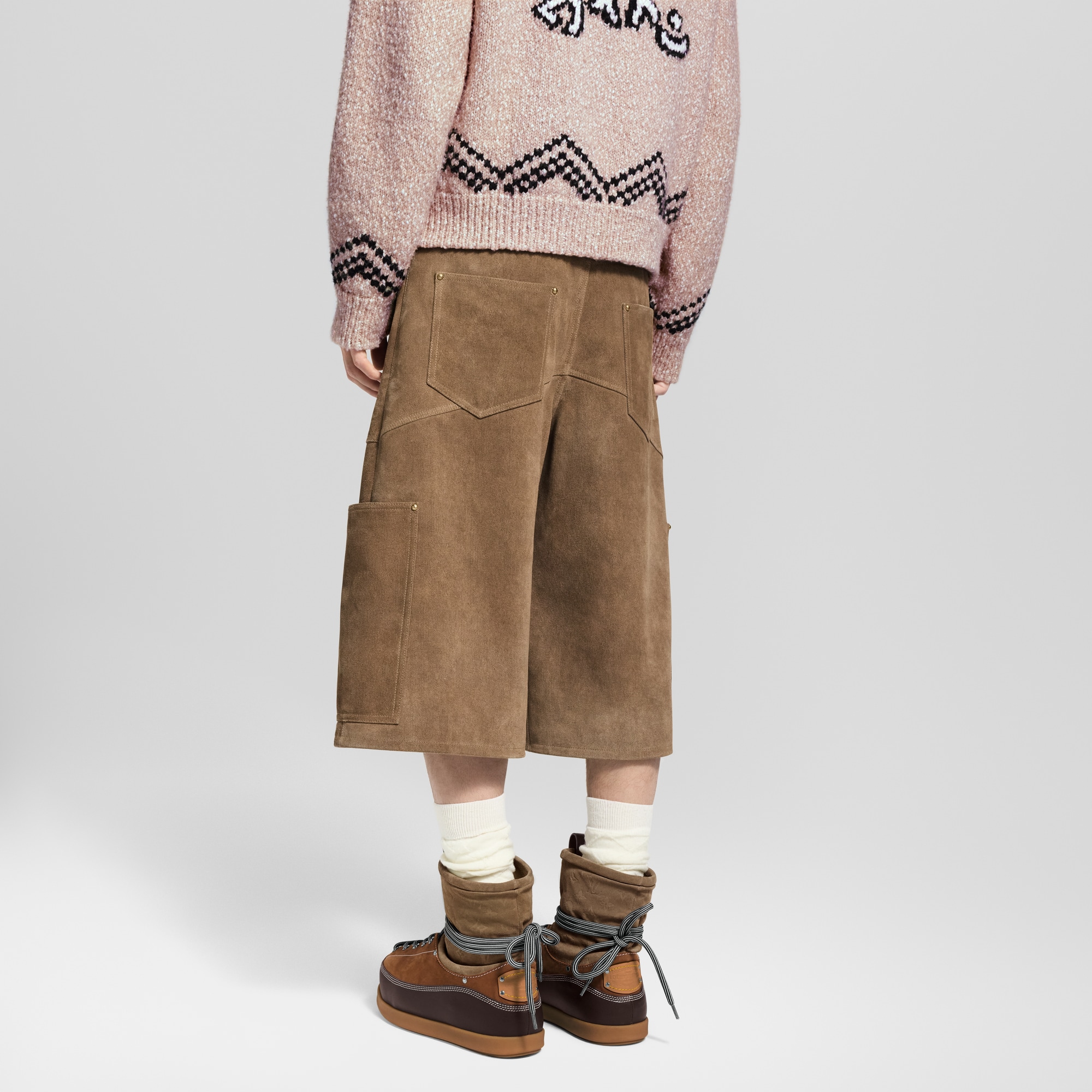  Prêt-à-Porter Pantalons Short workwear en cuir velours | Louis Vuitton ® (Zoom produit)