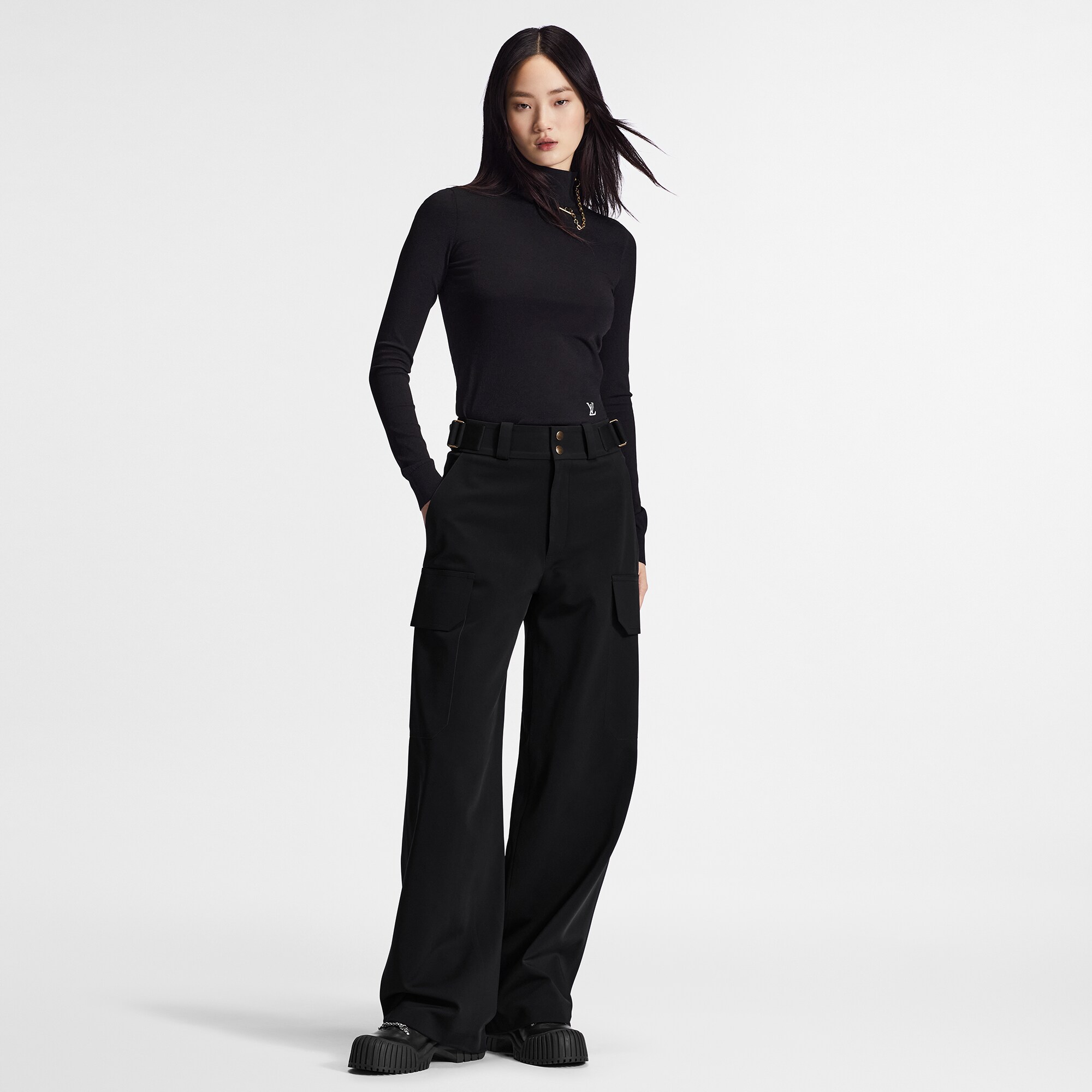  Ready-to-Wear Knitwear Shoulder Detail Turtleneck Sweater | Louis Vuitton ® (Product zoom)