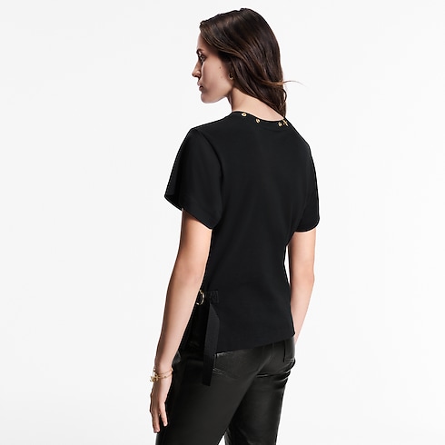 Ready-to-Wear Tops Side Strap T-Shirt | Louis Vuitton ® (Product zoom)