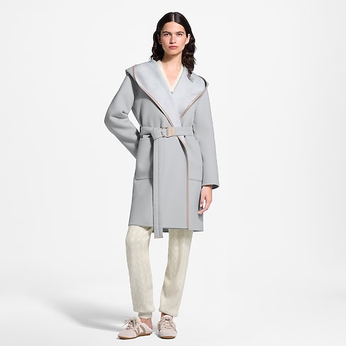 Ready-to-Wear Coats and Jackets Signature Hooded Wrap Coat | Louis Vuitton ® (Product zoom)