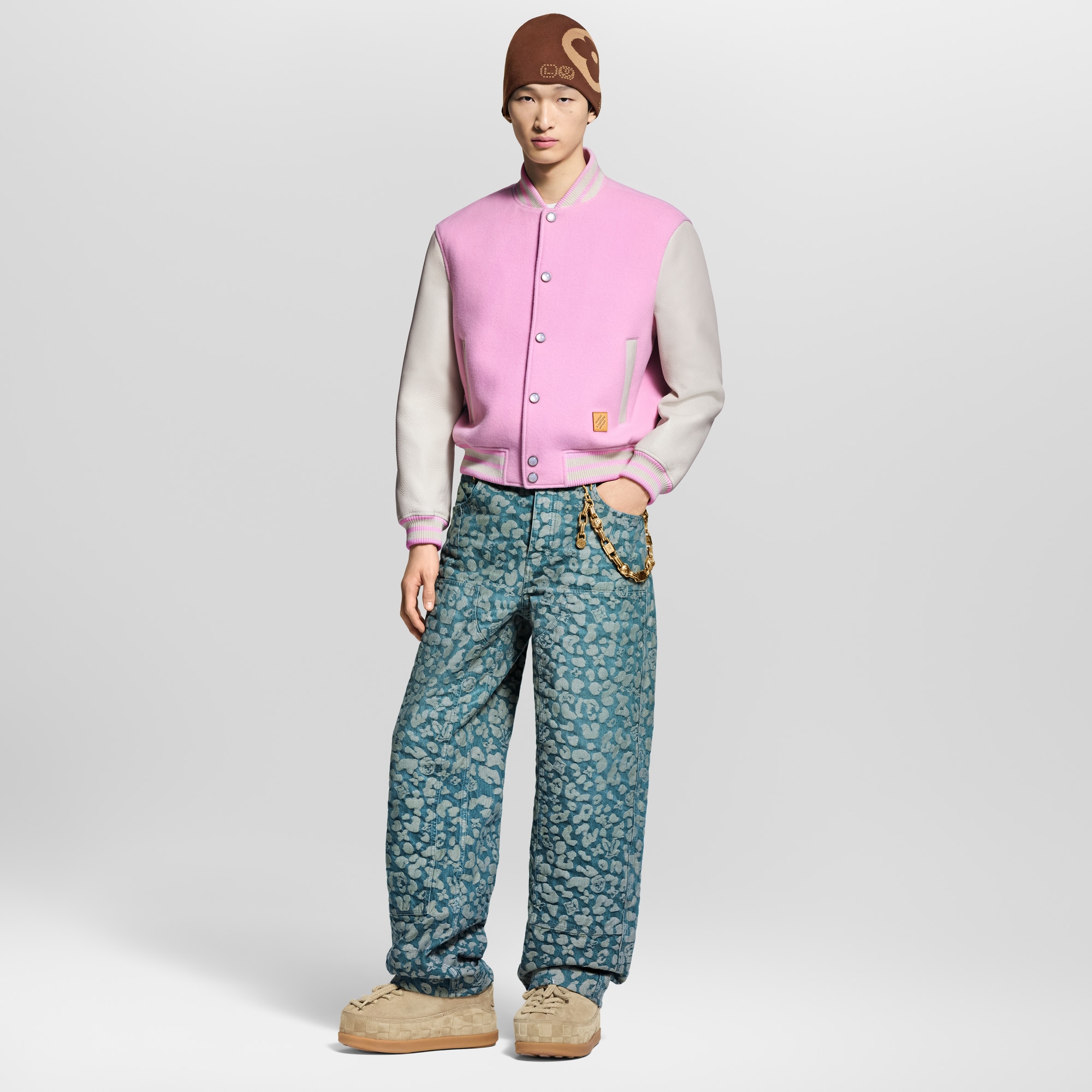  Ready-to-Wear Coats and Outerwear Signature Leather Varsity Jacket | Louis Vuitton ® (Product zoom)