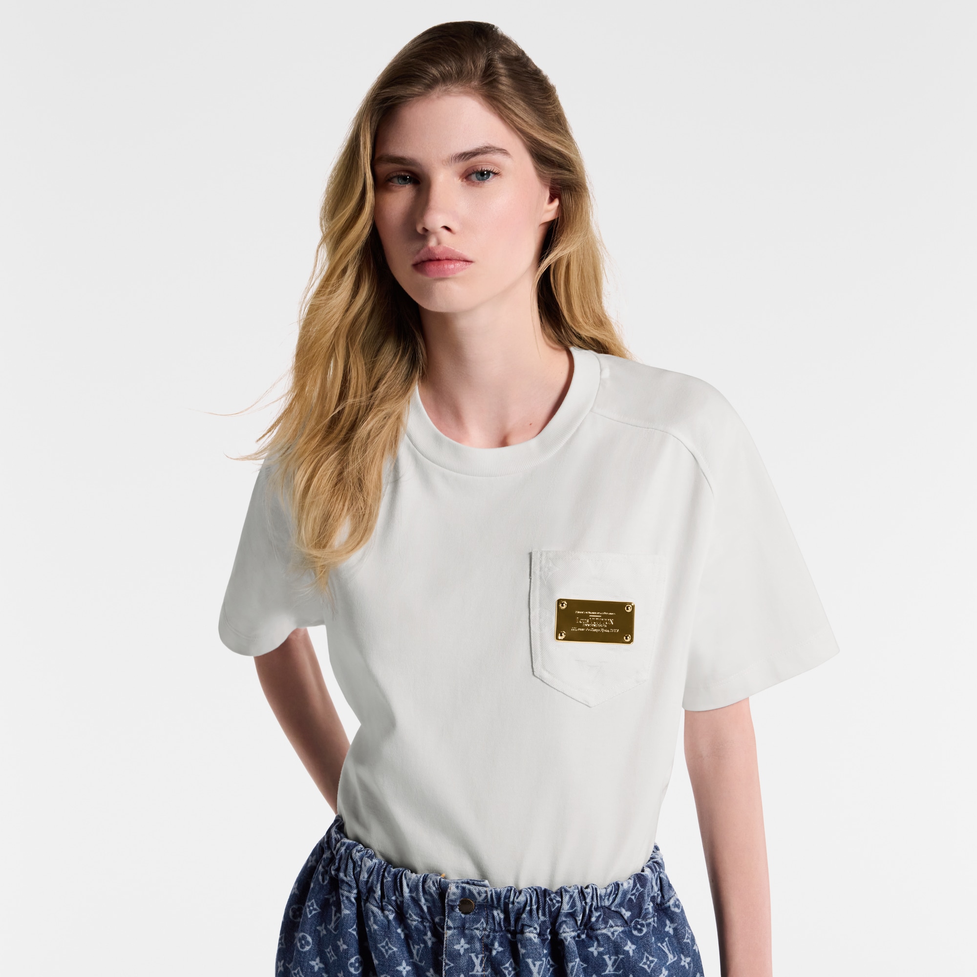  Ready-to-Wear Tops Signature Pocket Crop Top | Louis Vuitton ® (Product zoom)