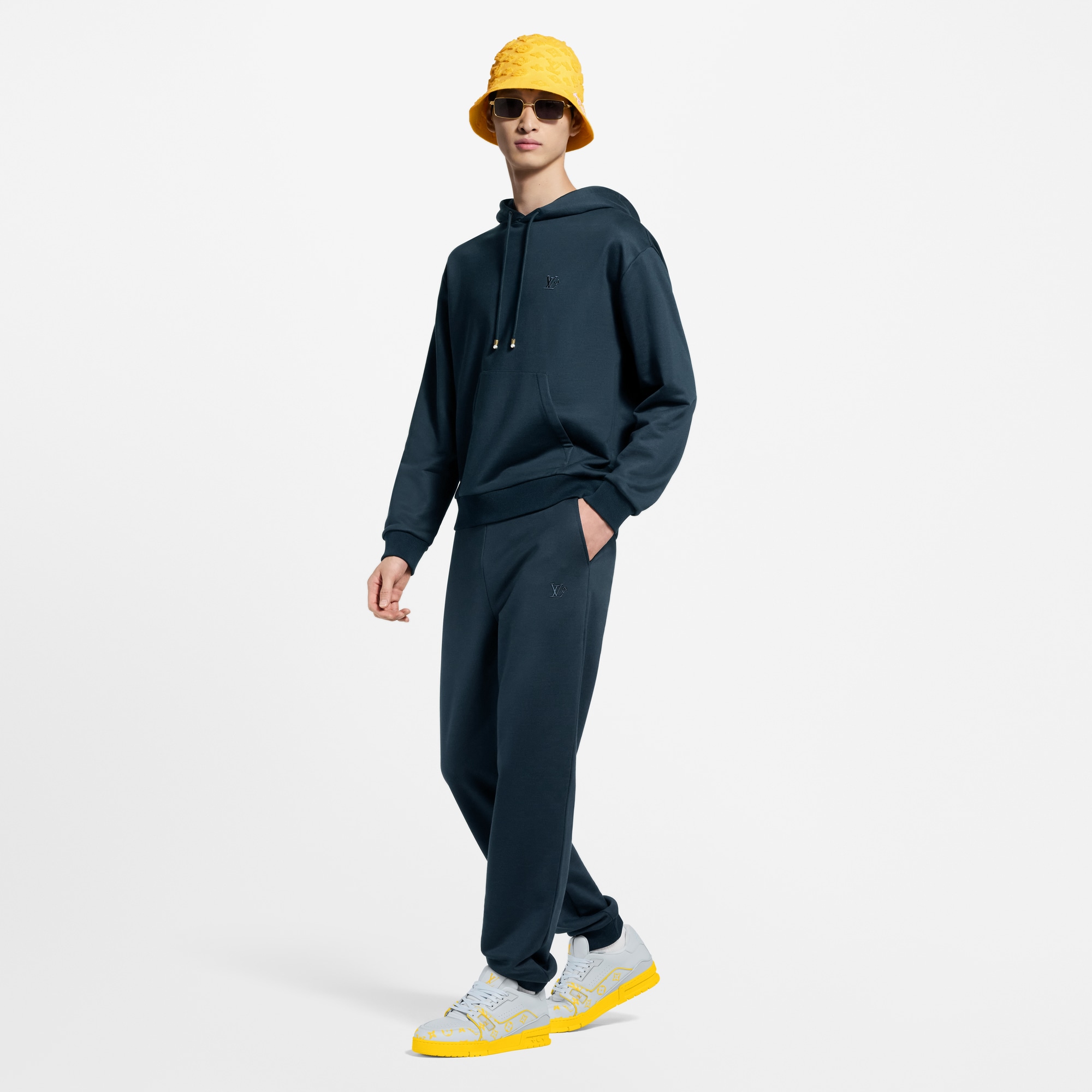  Ready-to-Wear All Ready-to-Wear Silk Blend Signature Track Pants | Louis Vuitton ® (Product zoom)