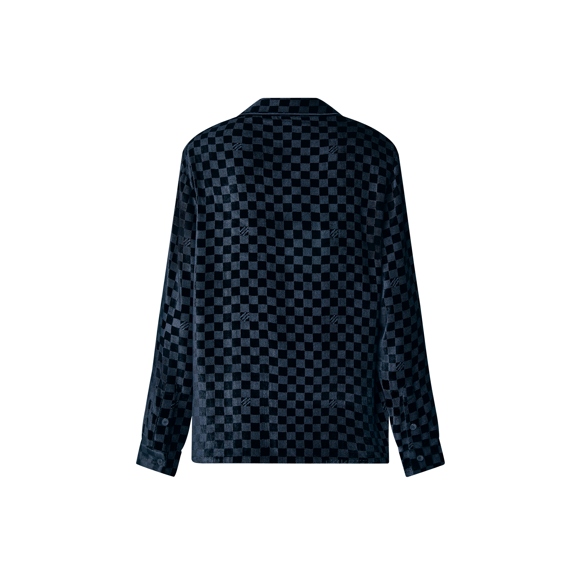  Ready-to-Wear All Ready-to-Wear Silk-Blend Velvet Long-Sleeved Evening Overshirt | Louis Vuitton ® (Product zoom)