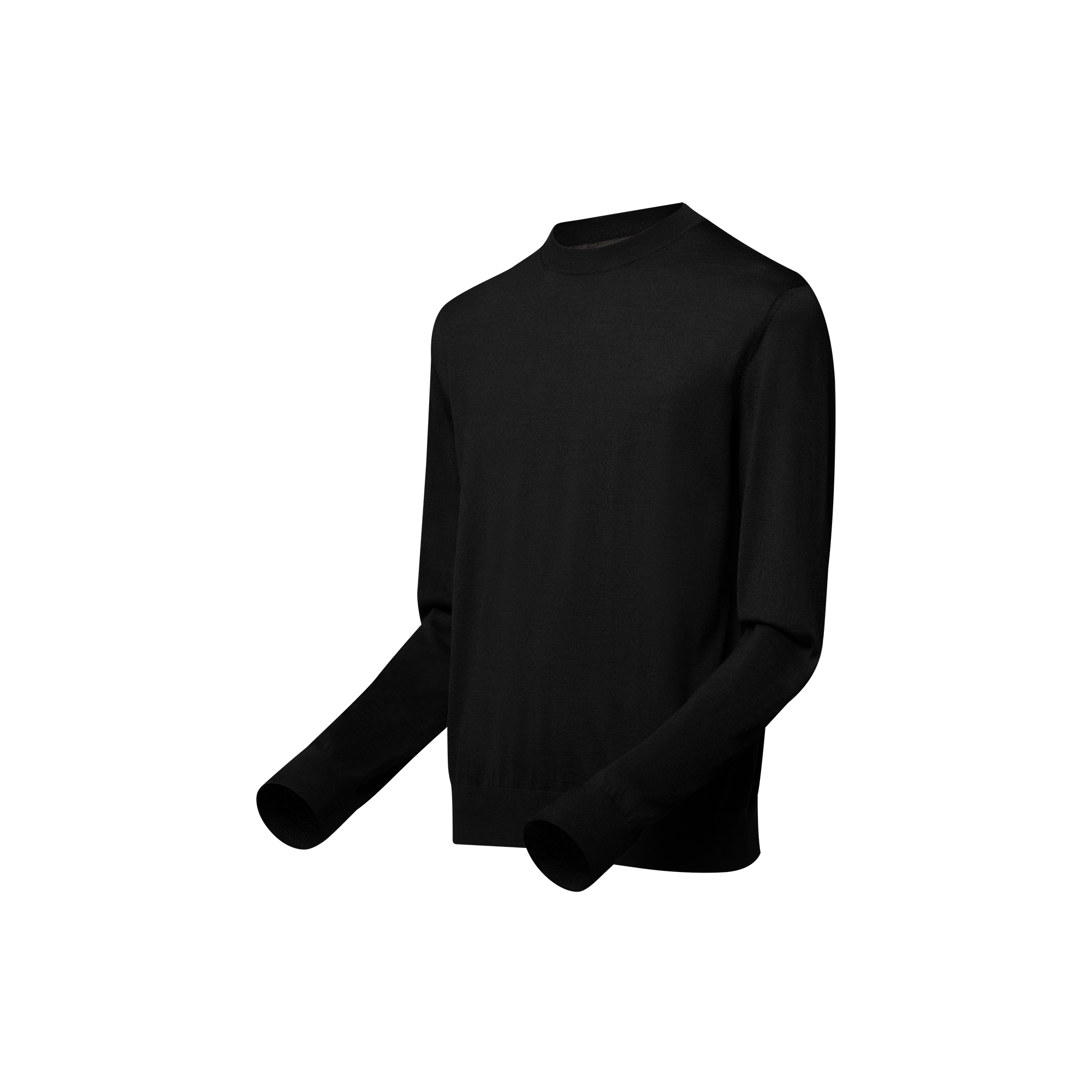  Ready-to-Wear All Ready-to-Wear Silk, Cashmere And Wool Blend Crewneck | Louis Vuitton ® (Product zoom)