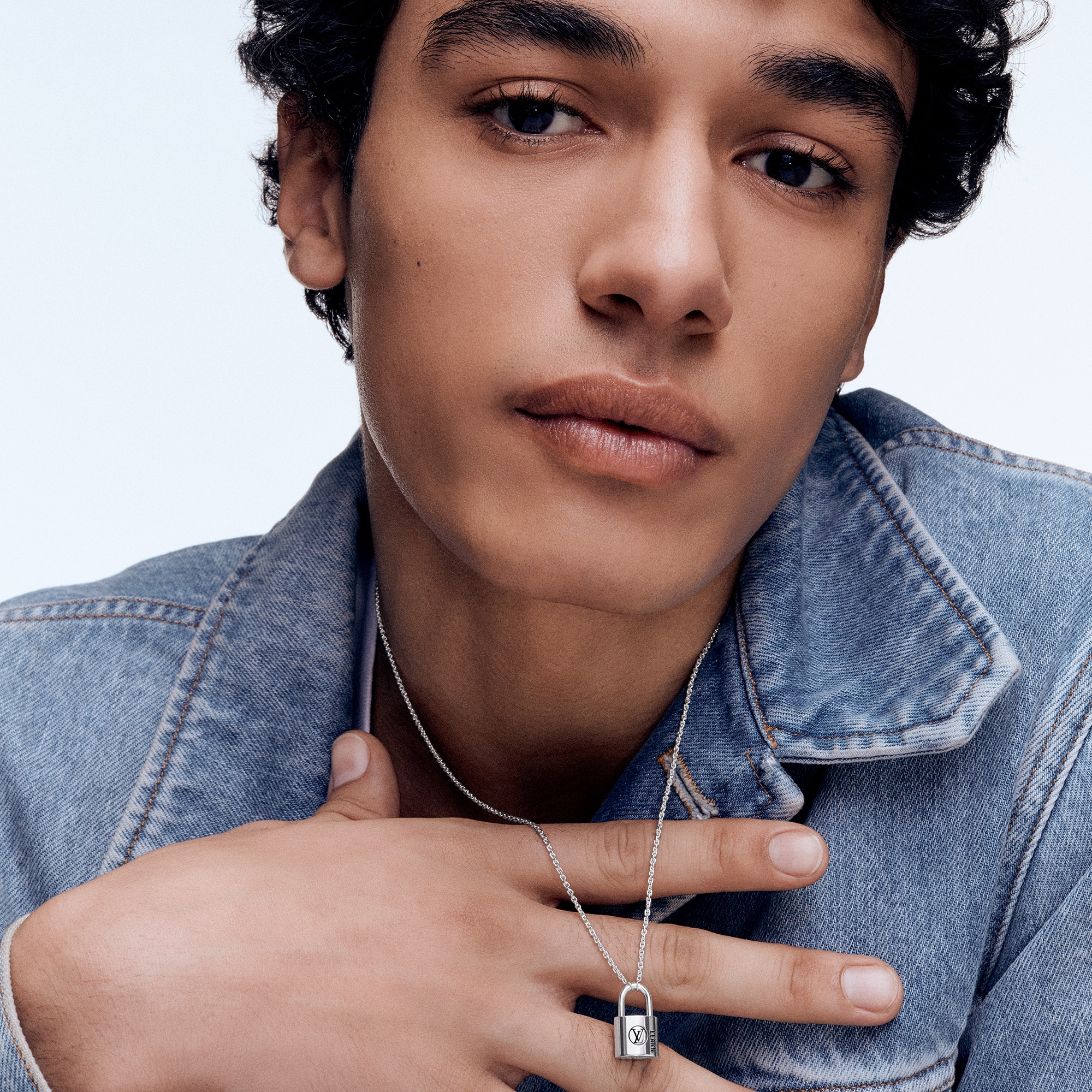 Silver Lockit Pendant, Sterling Silver Black Laquered Jewelry