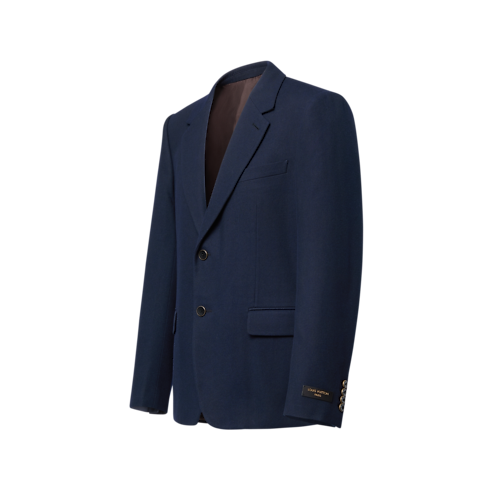 Ready-to-Wear Denim Single-Breasted Denim Notch Lapel Jacket | Louis Vuitton ® (Product zoom)