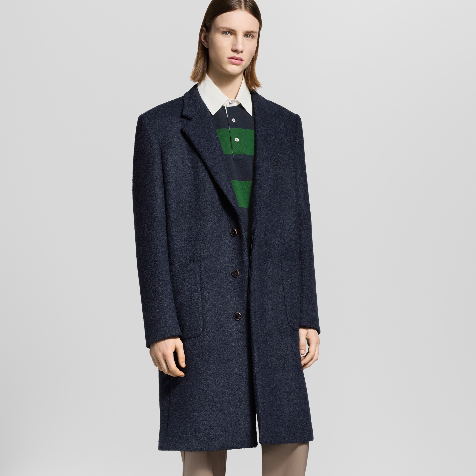  Ready-to-Wear Coats and Outerwear Single-Breasted Wool City Coat | Louis Vuitton ® (Product zoom)
