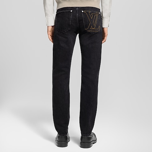 Ready-to-Wear Denim Slim Fit Denim Pants | Louis Vuitton ® (Product zoom)