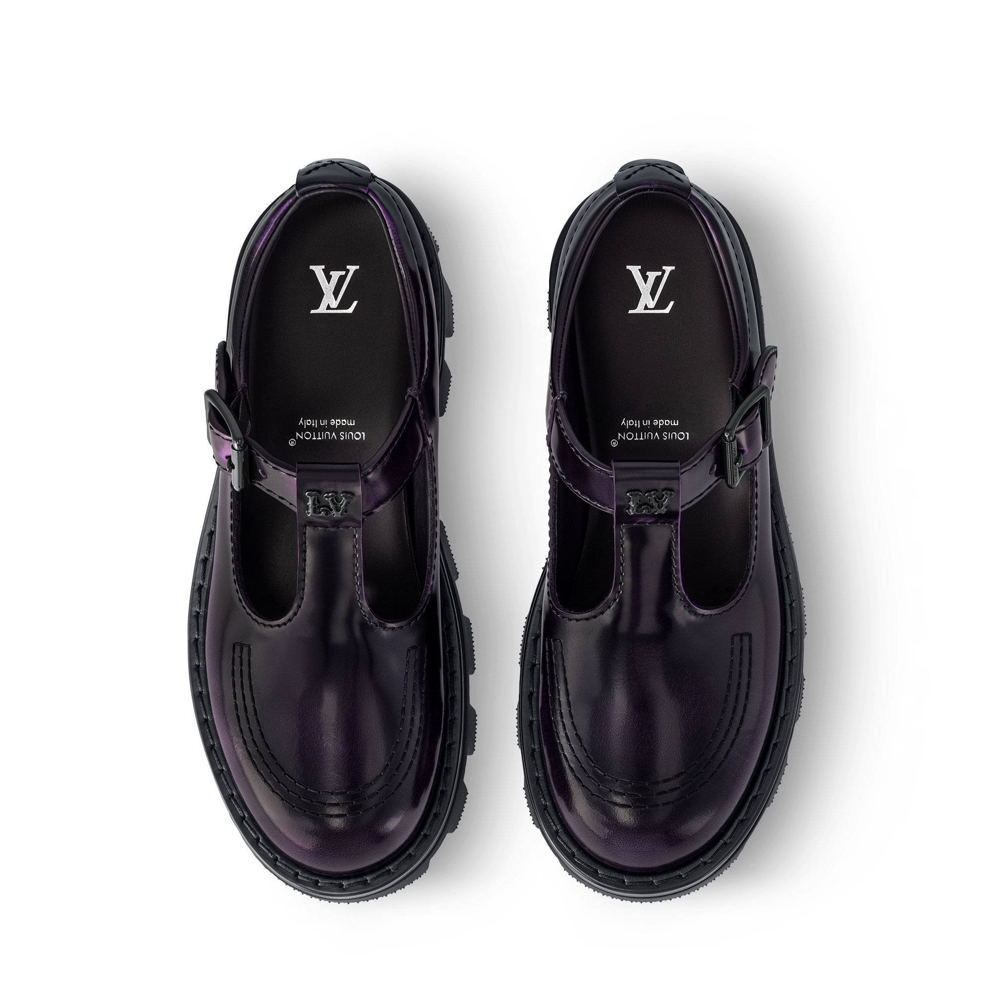 Souliers Lacets et Boucles Soulier forme babies LV Checker | Louis Vuitton ® (Zoom produit)