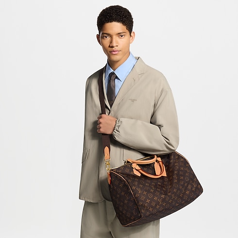 G76 Bags All Bags Speedy 40 Bandoulière Louis Vuitton Silk Tech | Louis Vuitton ® (Product zoom)