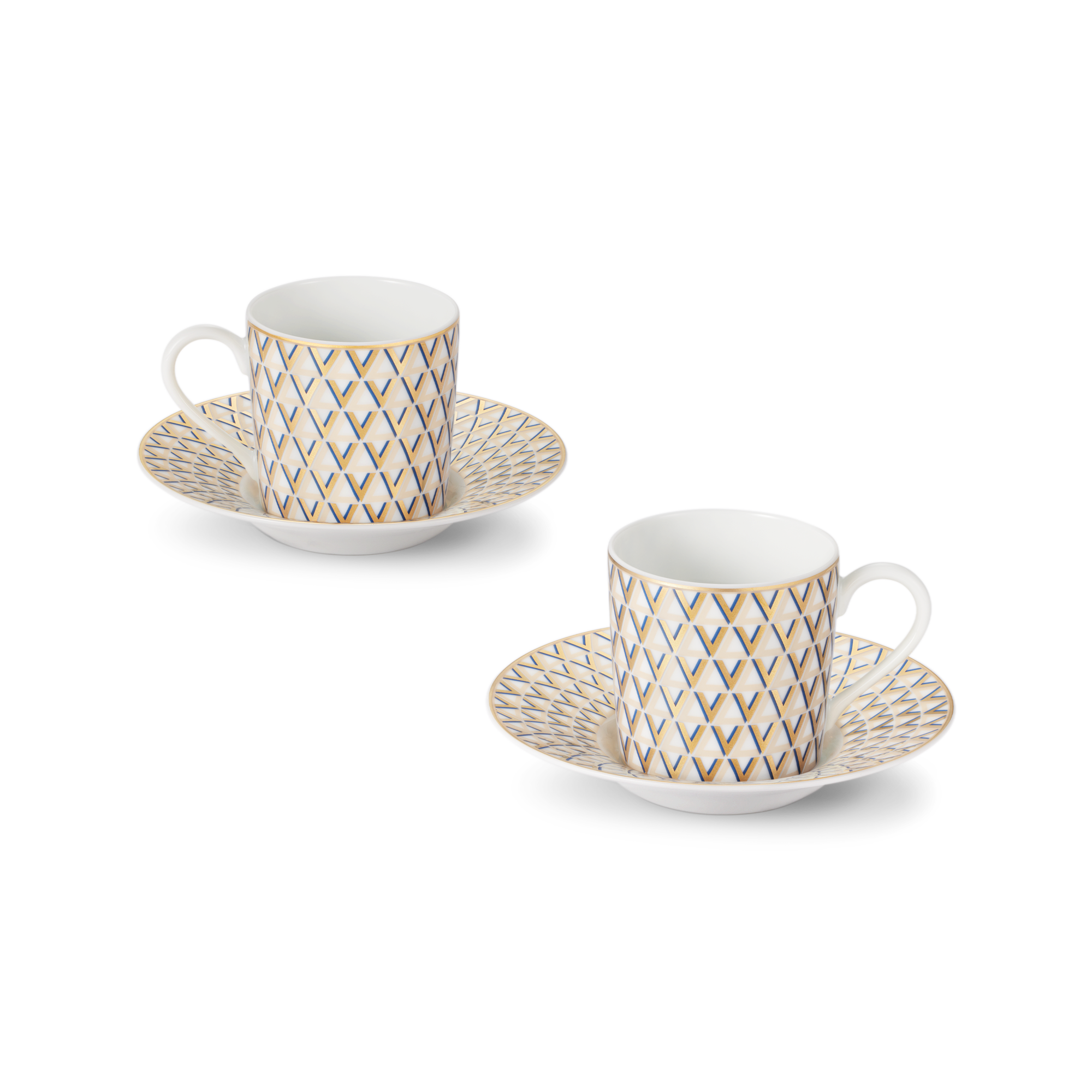  Home and Art of Dining Art of Dining Splendor Set of 2 Coffee Cups and Saucers  | Louis Vuitton ® (Product zoom)