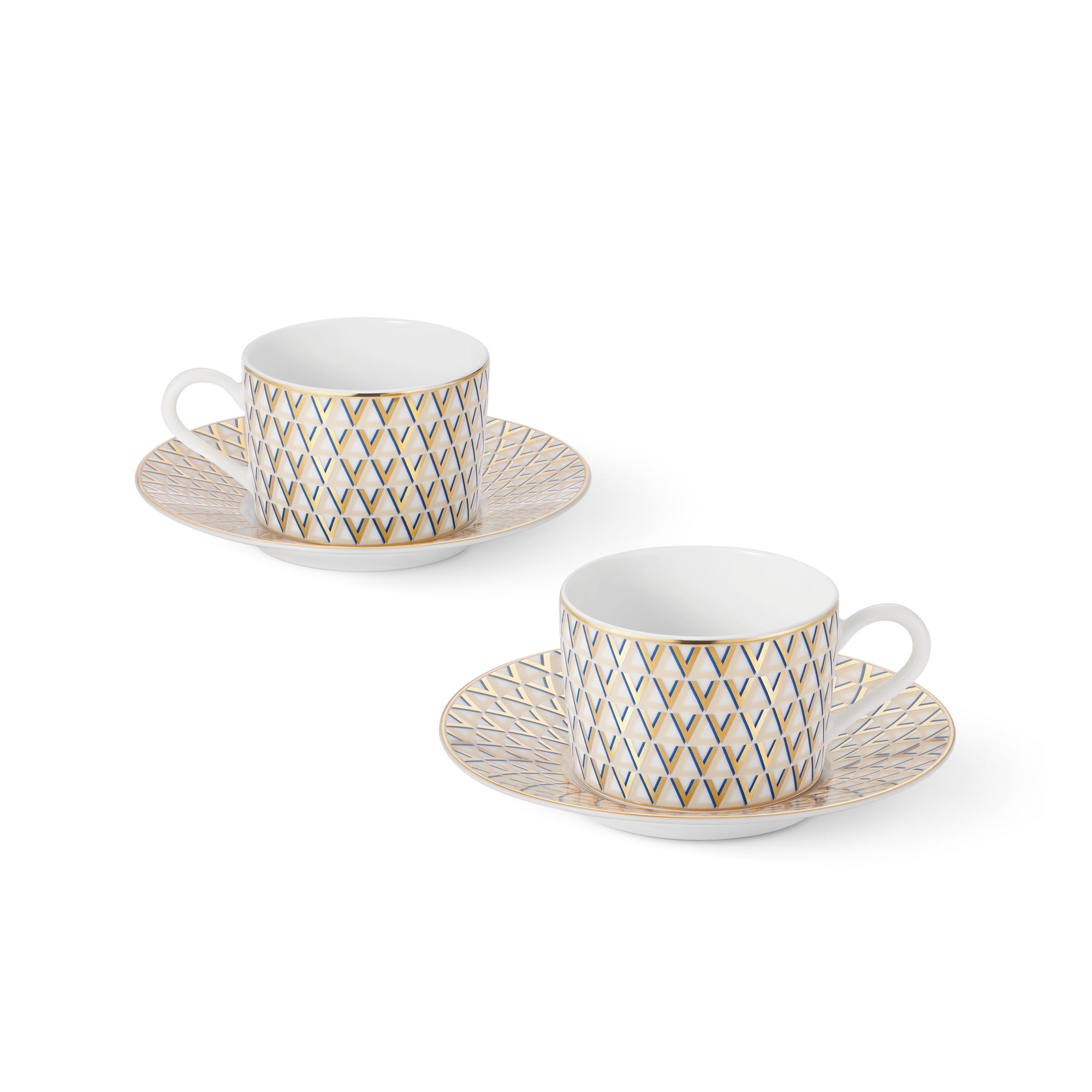  Home and Art of Dining Art of Dining Splendor Set of 2 Teacups and Saucers  | Louis Vuitton ® (Product zoom)