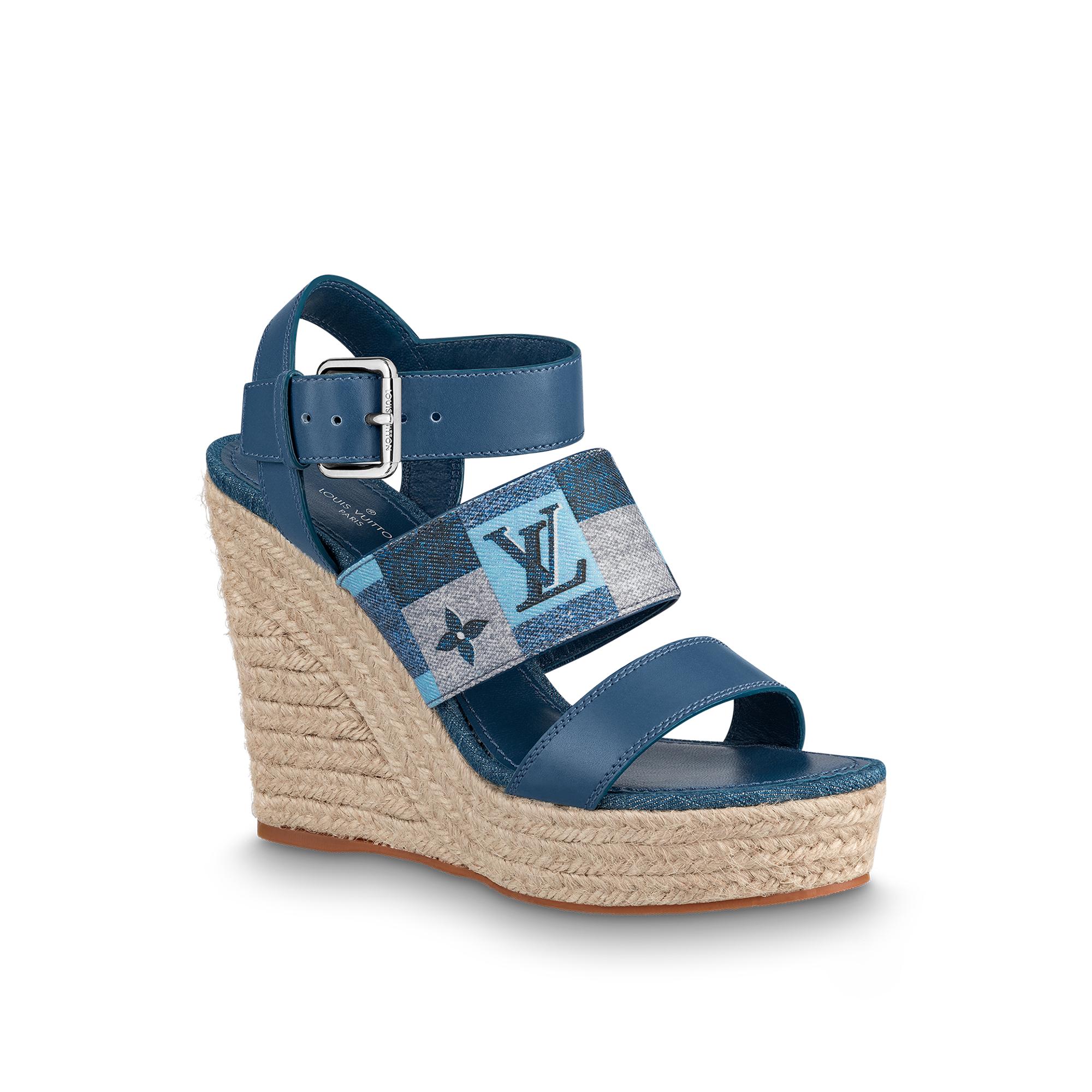 blue shoes sandals