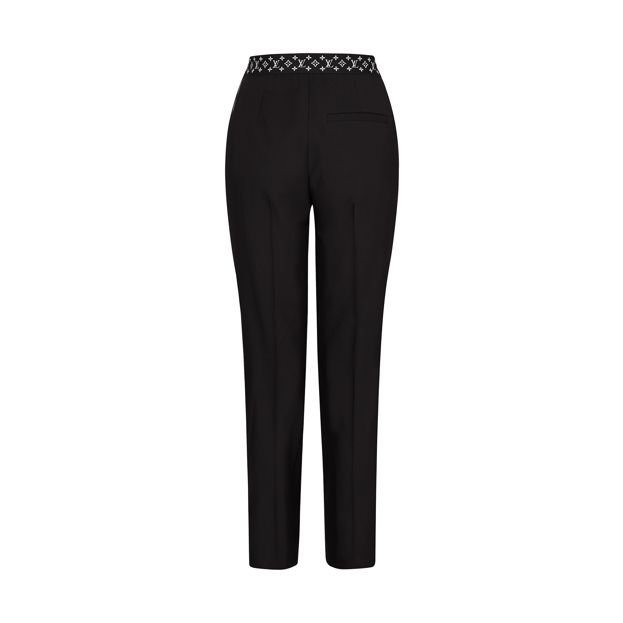  Ready-to-Wear Pants Straight Cut Pants With Monogram Elastic Belt | Louis Vuitton ® (Product zoom)