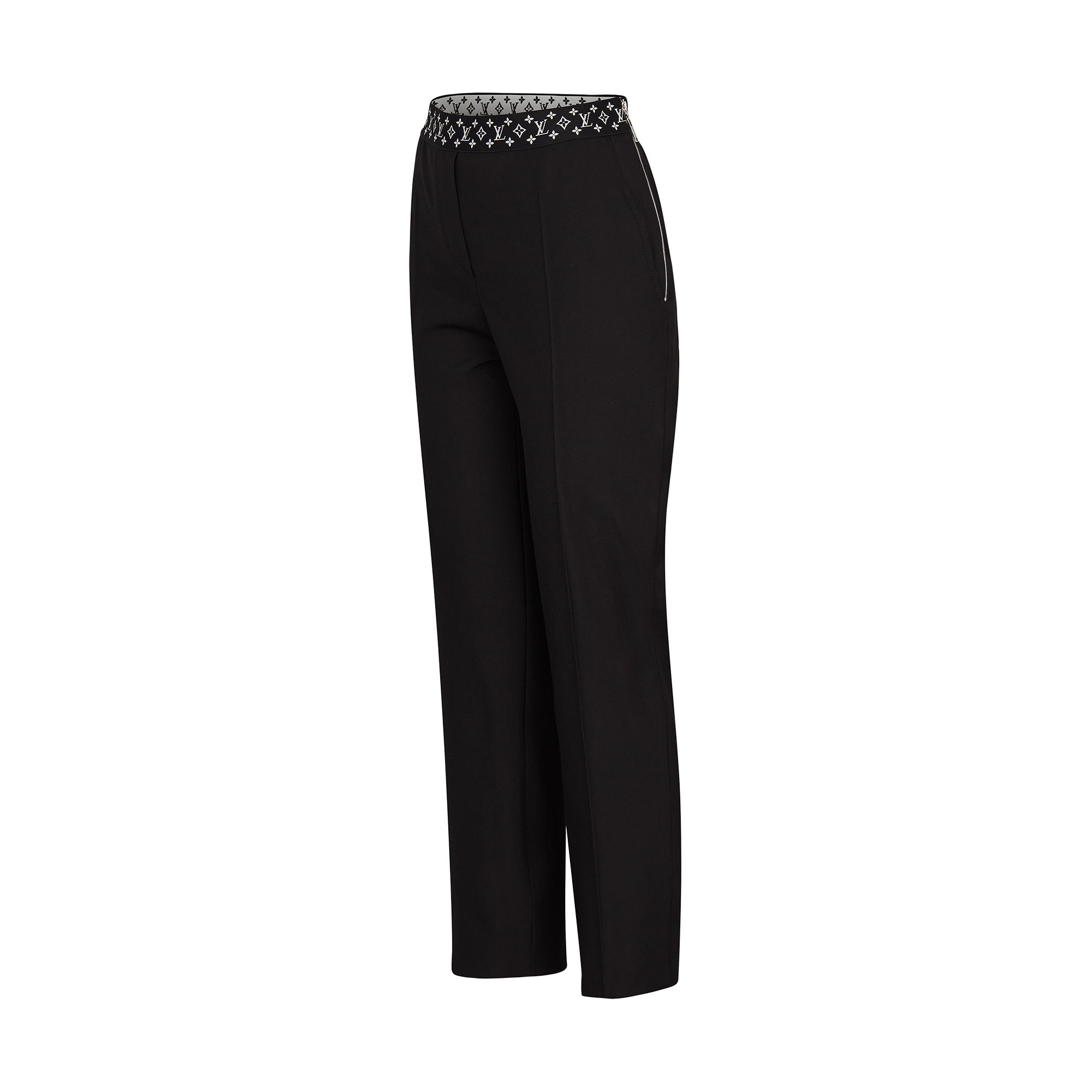  Ready-to-Wear Pants Straight Cut Pants With Monogram Elastic Belt | Louis Vuitton ® (Product zoom)