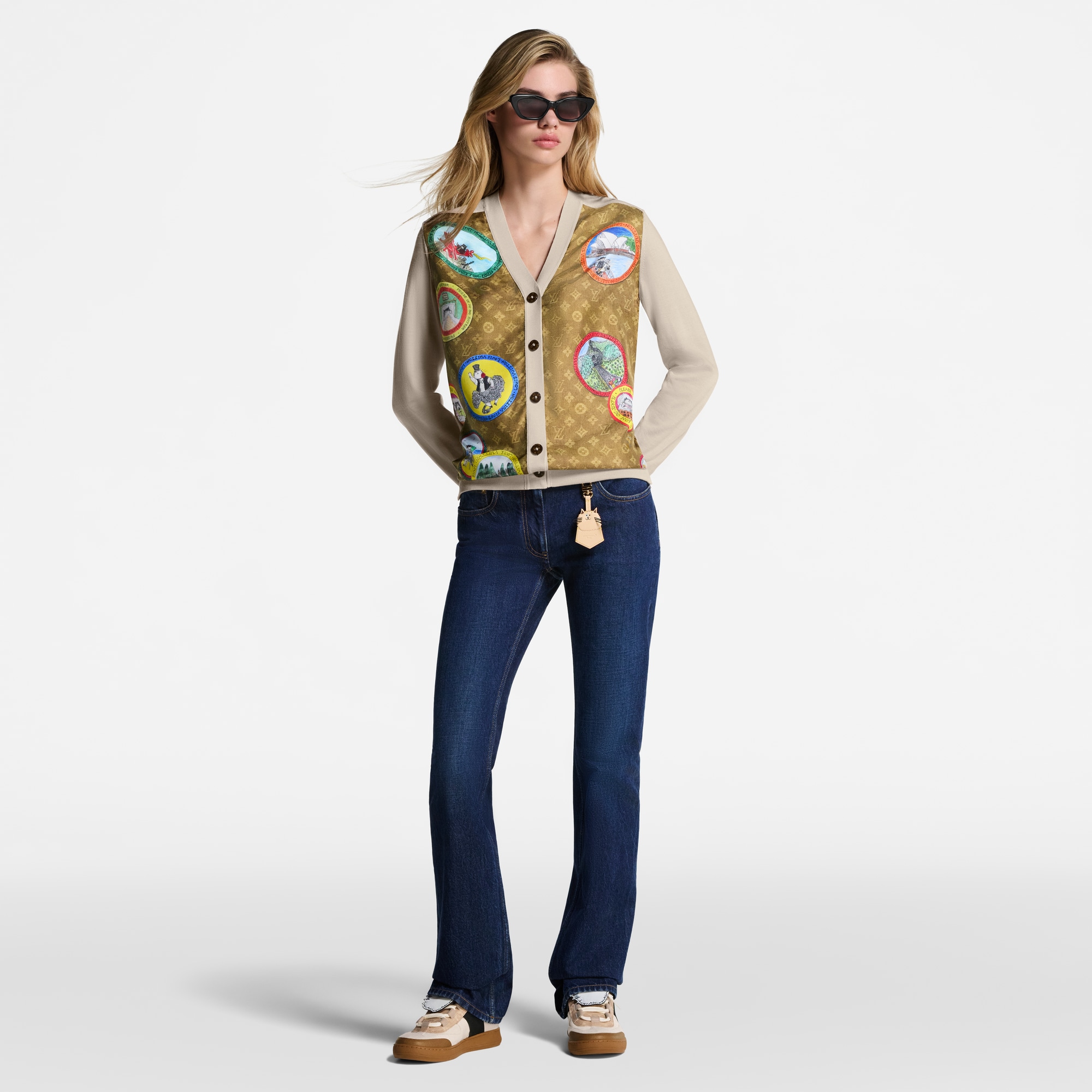  Ready-to-Wear Pants Straight-Cut Washed Denim Jeans | Louis Vuitton ® (Product zoom)