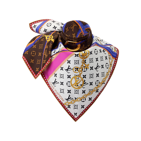 S00 Accessories Silk Squares and Bandeaus Strap And Trunk Square 70 | Louis Vuitton ® (Product zoom)