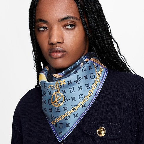 S00 Accessories Silk Squares and Bandeaus Strap And Trunk Square 70 | Louis Vuitton ® (Product zoom)