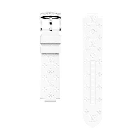 Connected Watches Connected Watches Straps & Accessories STRAP TAMBOUR RUBBER WHITE L/L | Louis Vuitton ® (Product zoom)
