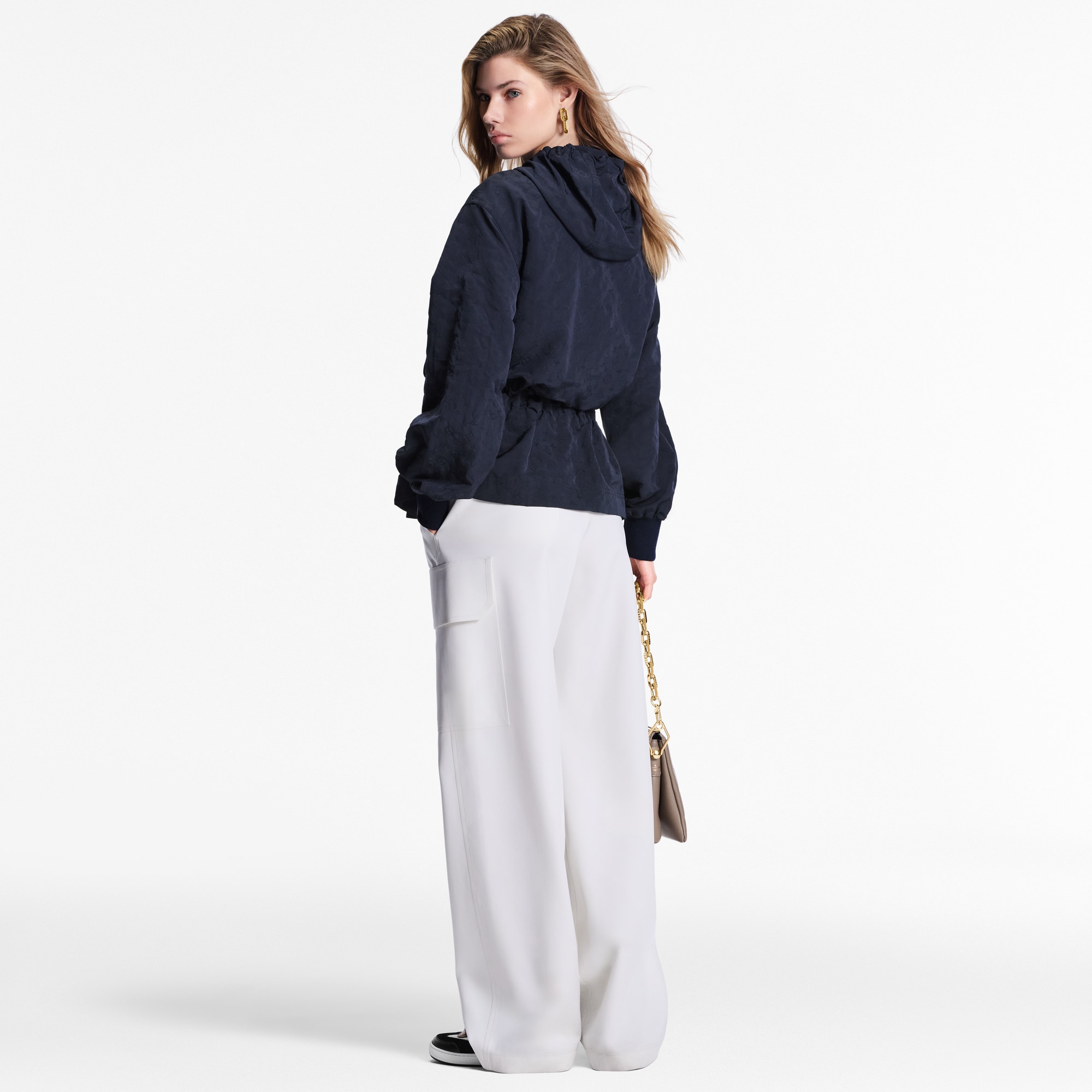  Ready-to-Wear Coats and Jackets Stripe Accent Monogram Pleated Skirt | Louis Vuitton ® (Product zoom)