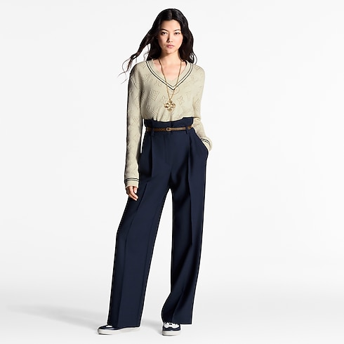 Ready-to-Wear Knitwear Stripe Accent Pullover | Louis Vuitton ® (Product zoom)