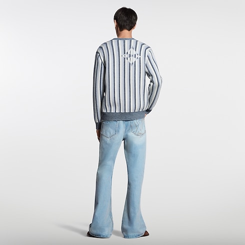 Ready-to-Wear All Ready-to-Wear Striped Jacquard Cardigan | Louis Vuitton ® (Product zoom)