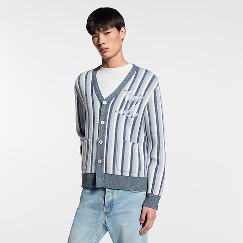 Ready-to-Wear All Ready-to-Wear Striped Jacquard Cardigan | Louis Vuitton ® (Product zoom)