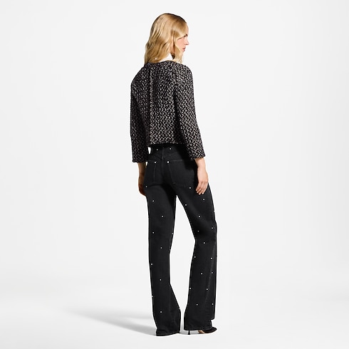 Ready-to-Wear Pants and Shorts Stud Detail Jeans | Louis Vuitton ® (Product zoom)