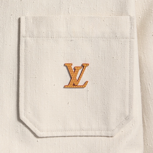 Surchemise à signature LV en coton et soie vue ambiance