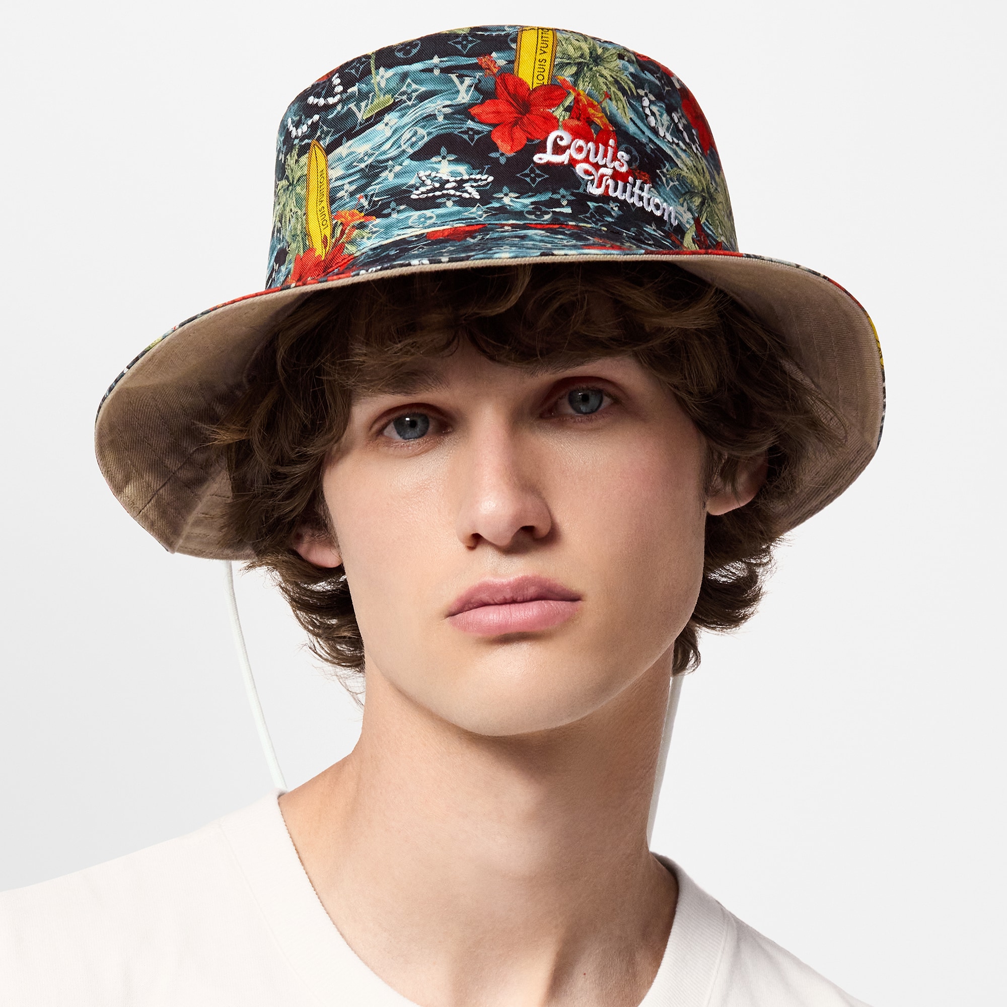 Surfin' Monogram Explorer Reversible Bucket Hat S00 - Men - Accessories ...