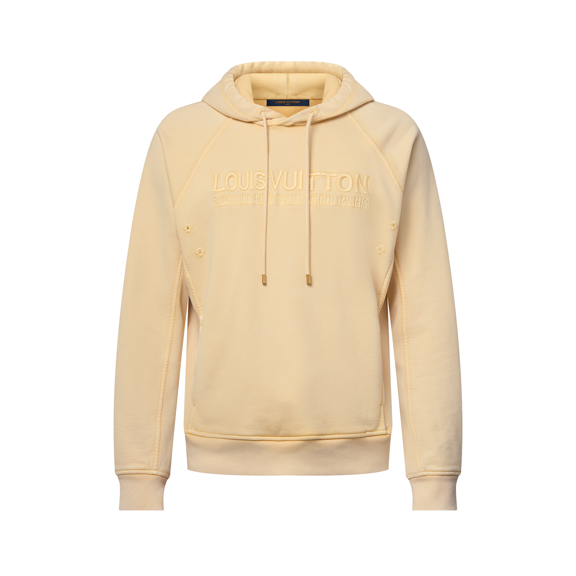  Prêt-à-Porter Maille et Sweatshirts Sweat à capuche délavé avec détails côtelés | Louis Vuitton ® (Zoom produit)