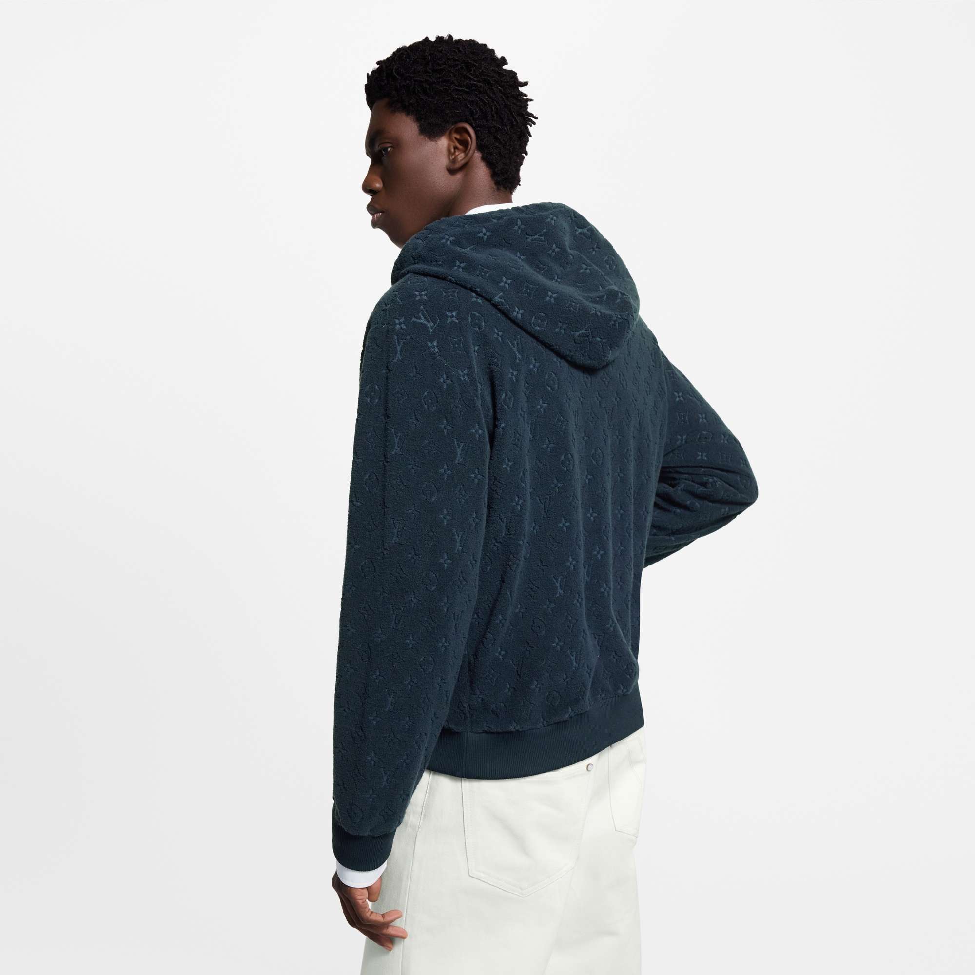  Prêt-à-Porter Tout le Prêt-à-Porter Sweat à capuche Monogram zippé en French Terry | Louis Vuitton ® (Zoom produit)