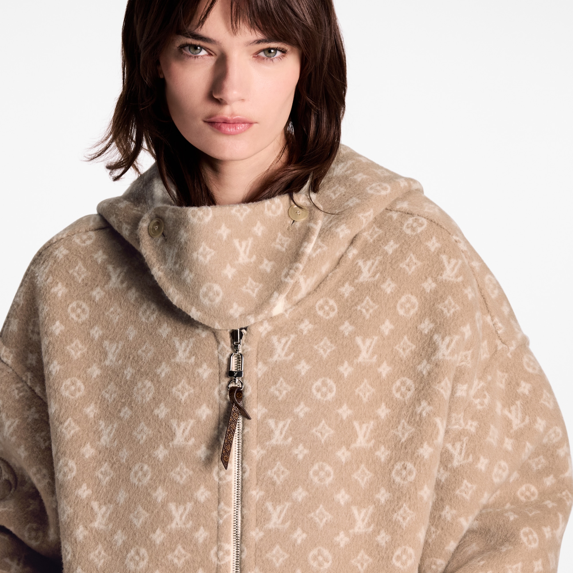 Prêt-à-Porter Manteaux et Vestes Sweat à capuche réversible en plaid | Louis Vuitton ® (Zoom produit)