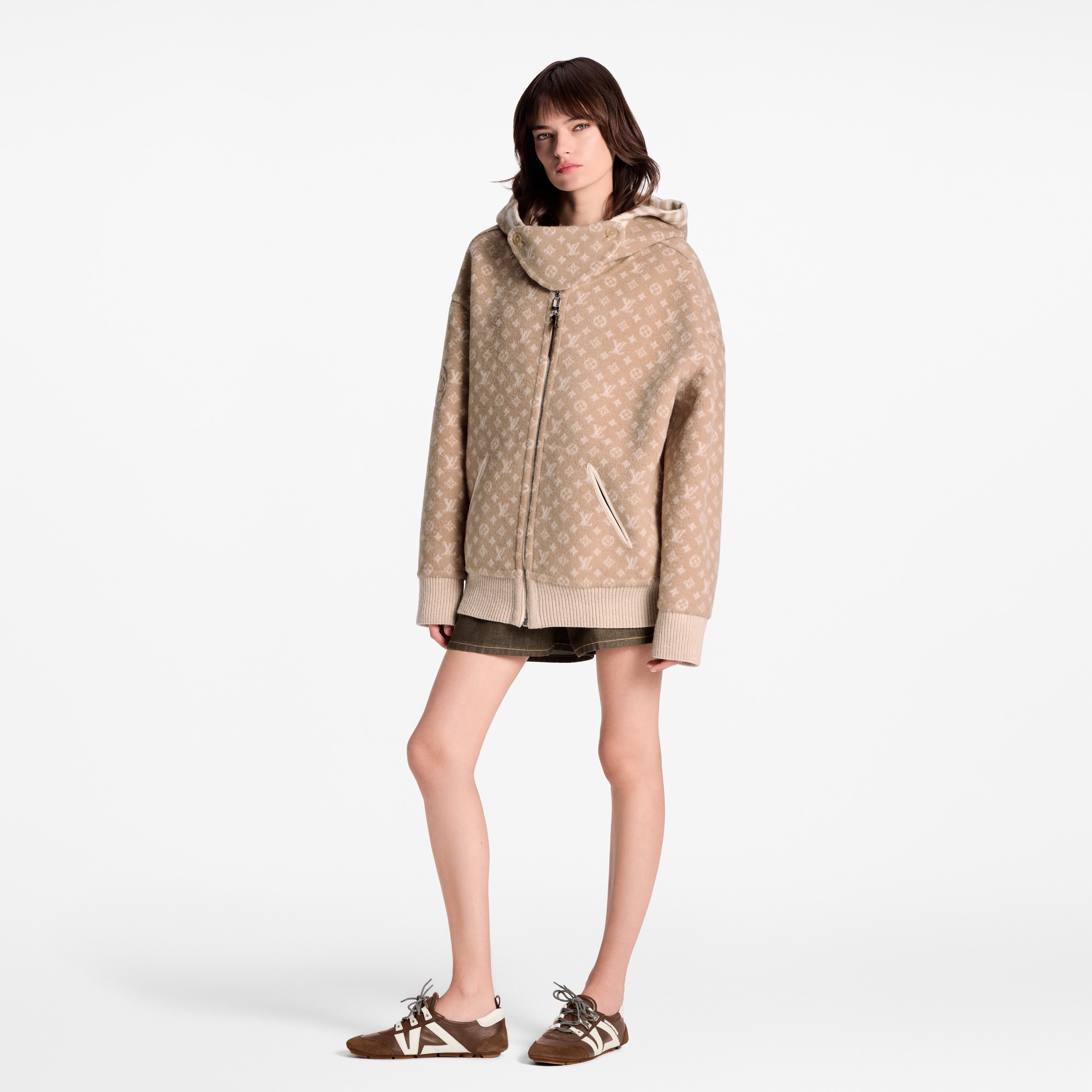  Prêt-à-Porter Manteaux et Vestes Sweat à capuche réversible en plaid | Louis Vuitton ® (Zoom produit)