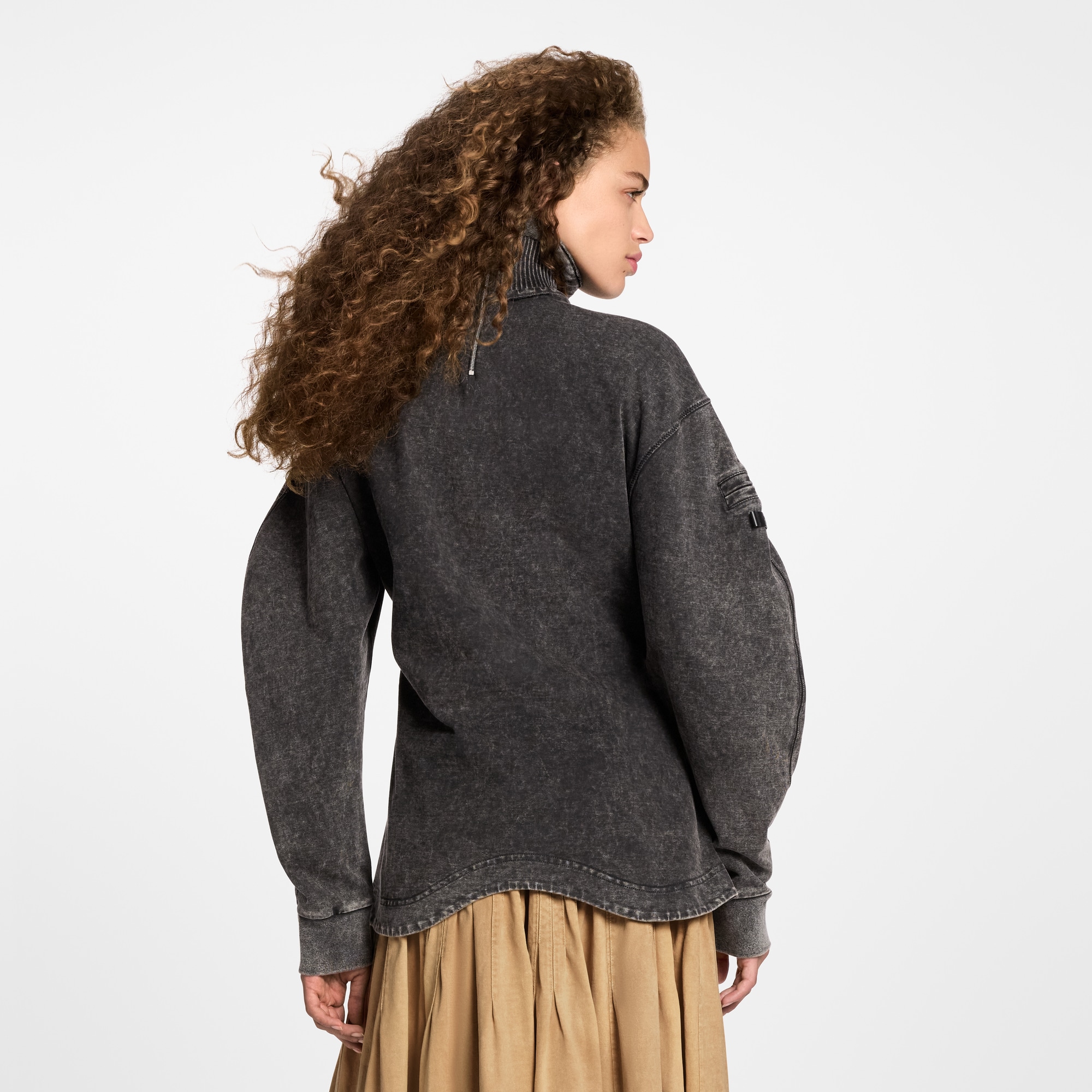  Prêt-à-Porter Hauts Sweatshirt à ourlet incurvé | Louis Vuitton ® (Zoom produit)