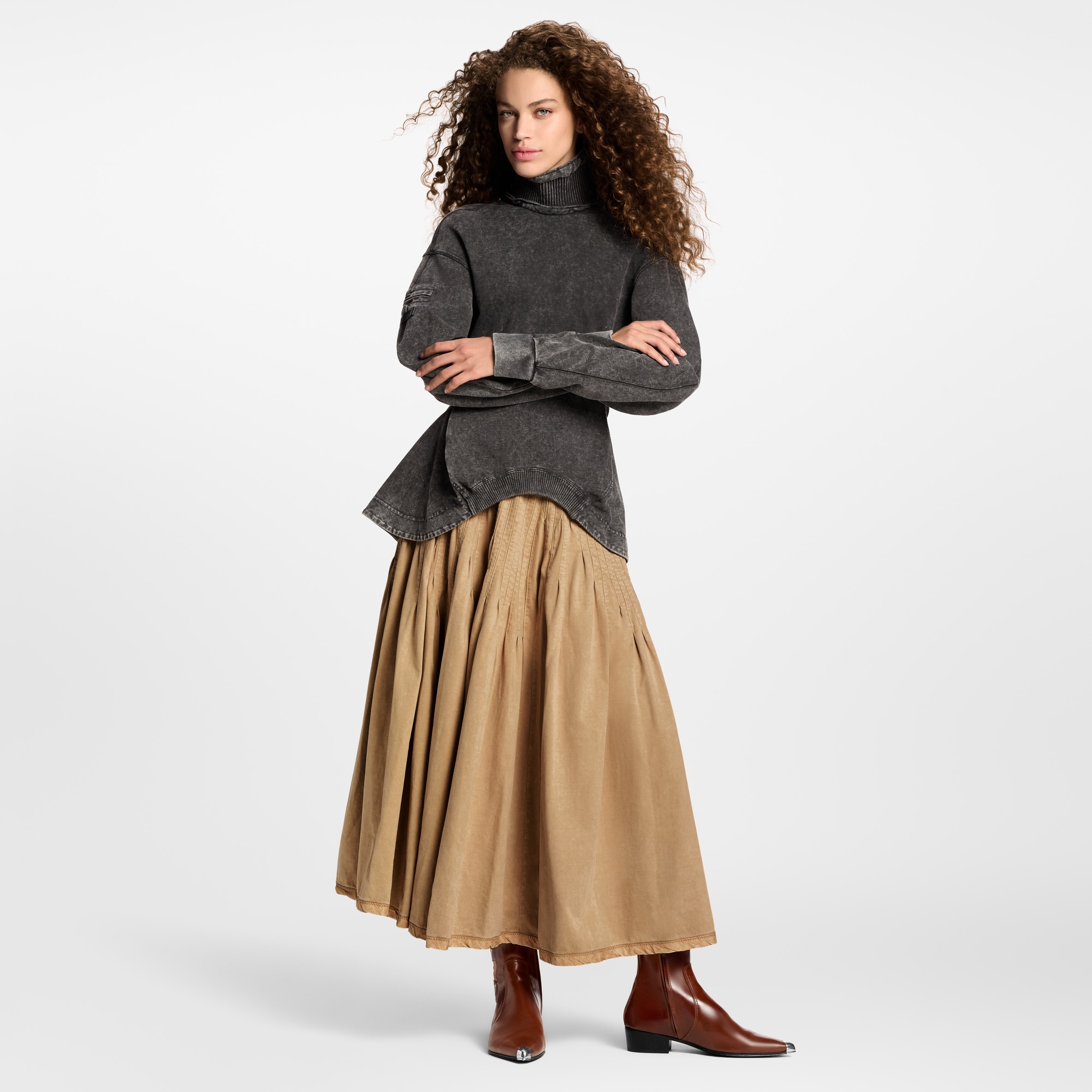  Prêt-à-Porter Hauts Sweatshirt à ourlet incurvé | Louis Vuitton ® (Zoom produit)