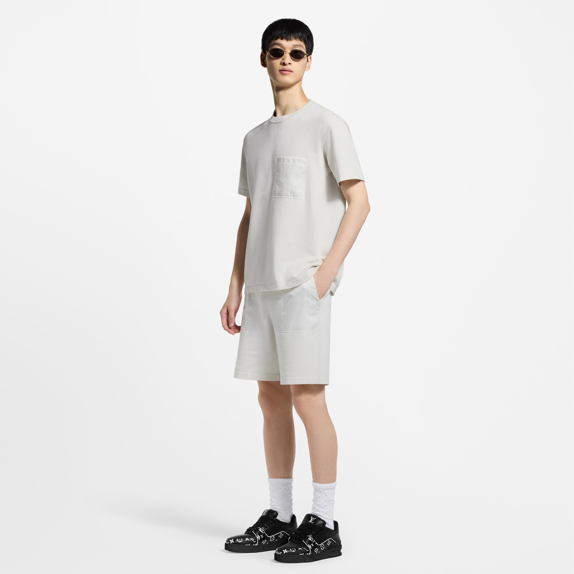  Ready-to-Wear T-Shirts and Polos T-Shirt With Monogram Nylon Details | Louis Vuitton ® (Product zoom)
